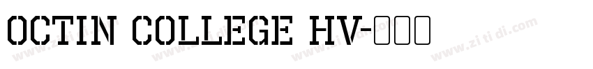 Octin College hv字体转换